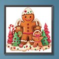 thumbnail image 3 of Pintura de diamante DIY parcial con forma especial, taladro navideño, casa de jengibre, 30x30cm, 3 of 9