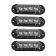 thumbnail image 3 of Luces de posición laterales, 4 piezas Luces laterales para camión Luces laterales para camión Luz de emergencia LED para camión Rendimiento de primer nivel, 3 of 12