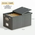 thumbnail image 1 of Maximize Home Space with Ultra-Large Foldable Cationic Storage Box: Flip-Top Lid for Easy Access, Durable Material for Clothes/Books Organization, Lightweight & Portable for Wardrobe or Travel Use –, 1 of 6