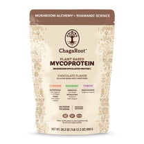 ChagaRoot Mycoprotein Mushroom Protein Powder Chocolate - Vegan, Plant Based, Superfood (1.76 lb - Pack of 1)