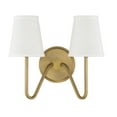 thumbnail image 3 of Trade Winds Lighting 2-Light Wall Sconce In Natural Brass, 3 of 5