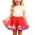 thumbnail image 3 of Girls Party Dress Kids Festive Petal Skirt With Net Overlay Performances Celebrations Clothes, 3 of 5