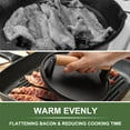 thumbnail image 4 of Burger Press, 7" Round Heavy-Duty Cast Iron Smash Bacon Press Meat Steak with Wood Handle for Griddle, Sandwich, Nonstick Pan, 4 of 7