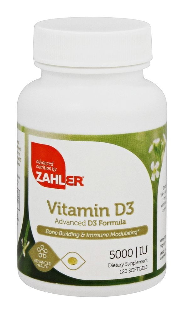 Zahler Vitamin D3 5,000IU, All-Natural Supplement Supporting Bone ...