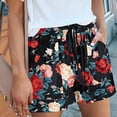 thumbnail image 5 of JIKNTTR Yoga Shorts For Women Comfy Drawstring Shorts Summer Elastic Waist Shorts With Pockets Womens Workout Gym Shorts, 5 of 6