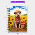 thumbnail image 5 of Vintage Airedale Terrier Says Hello Mother's Day Summer Sunflower Field Spiral Bound Journal Dale Waterside Dog Lover 5x7in Spiral Notebook - 12005, 5 of 5