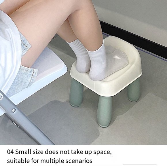 Office Ergonomic Foot Rest Adults Working Studying Relaxation Legged Relaxation Feet Stool Footrest Antislip Anti Crossing Legged Feet Stool Square Clear Grey