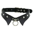thumbnail image 3 of 1PC Collier en Cuir Noir Choker pour les Femmes, Collier Punk Goth Chokers Collier Réglable Gothique Pendentif Choker Cadeaux, 3 of 8