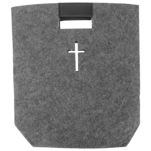 FONDOTIN Bible Holder Grocery Bag Felt Grey 1Pack For Bible Readers