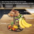 thumbnail image 4 of Frutero con colgador para plátanos Livabber, 3 niveles, metal, 4 of 8