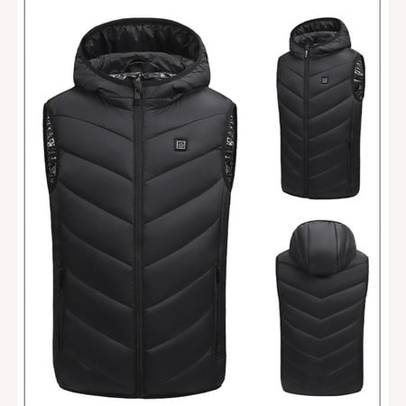 

Atogsazn Children s Boys Girls Heated Jacket Kids Sleeveless Hooded Tank Tops Winter Warm Clothes Black 6-7 Years on Clearance