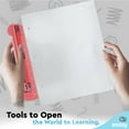 thumbnail image 5 of Enday 3 Ring Hole Punch with Plastic Ruler for 3 Ring Binder, Red 1 Pack, 5 of 7
