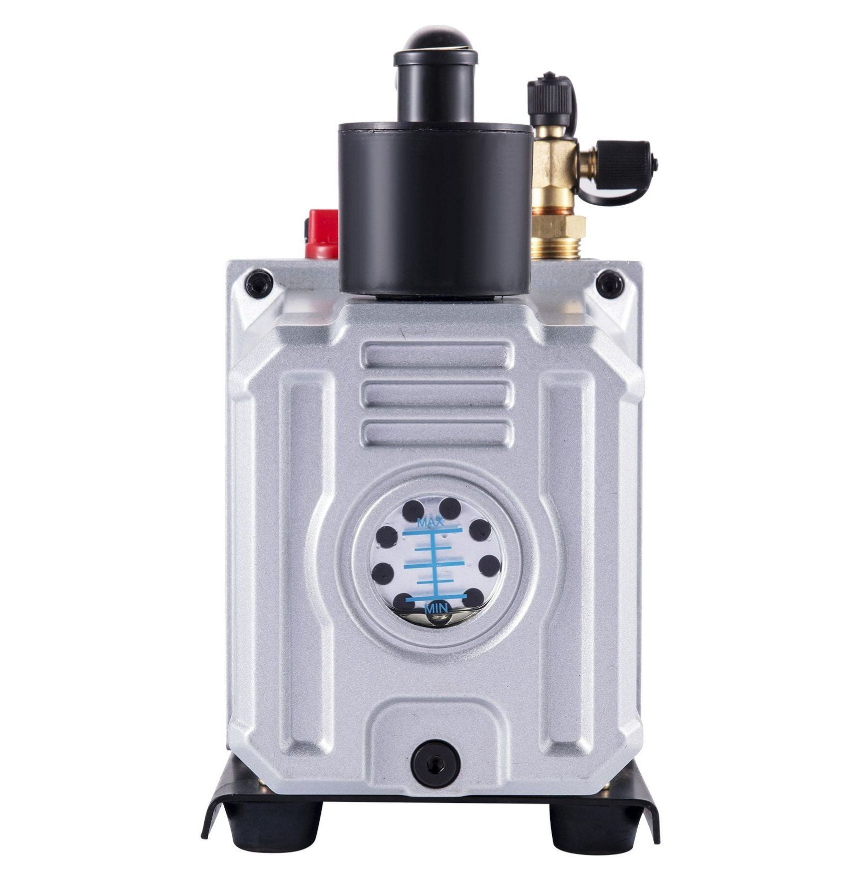 Vacuum Pump 12CFM 1 HP Single Stage Air Conditioning Vacuum Pump 110V 5PA Ultimate Vacuum Refrigerant HVAC Air Tool Rotary Vane Vacuum Pump for Automobile Vacuum Evacuation (1-Stage, 12CFM)