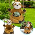 thumbnail image 1 of Sloth Swing Flower Pot Arrangement Hanging Swing Flower Pot Sloth Statue Flower Pot Swing Balcony Garden Corridor Courtyard Decoration, 1 of 6