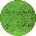 thumbnail image 1 of Ahgly Company Indoor Round Oriental Green Traditional Area Rugs, 8' Round, 1 of 4