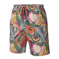 thumbnail image 4 of Balery Tropical Fruit Traje de Baño Estilo Hawaiano para Hombre, Shorts de Secado Rápido con Bolsillos-Small, 4 of 6