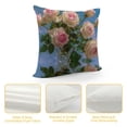 thumbnail image 4 of Orinice Roses Graphic Decorative Pillow Cover for Home Couch Living Room Bed Sofa - Aesthetic Decorative 1PC 12x12in, 4 of 5