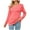 Pink, variant on IROINNID Womens Long Sleeve V-Neck Shirts Home Solid Ruffles Hoodie T-Shirt Blouse,Hot Pink