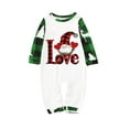 thumbnail image 2 of Odeerbi Christmas Pajamas for Family Holiday Long Sleeve Family Christmas Pajamas Matching Sets Baby Parent Child Printed Loungewear Set Two-Piece Sleepwear Xmas PJs Set Green, 2 of 4