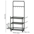 thumbnail image 2 of Zxareky Dumbbell Rack Stand, Home Gym Weight Rack for Kettlebells Foam Roller, 2 of 8