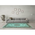 thumbnail image 3 of Ahgly Company Indoor Round Persian Light Blue Traditional Area Rugs, 6' Round, 3 of 4