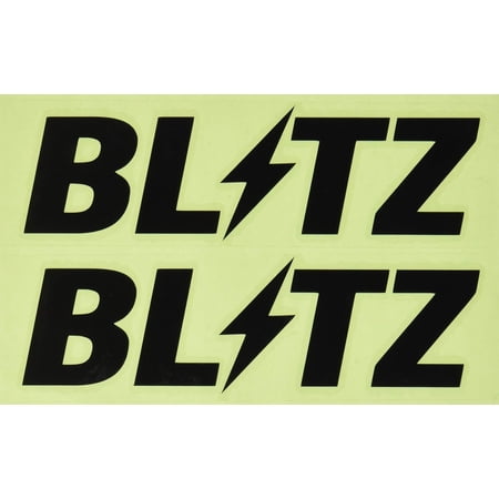 QTH Blitz 13970 Logo Stickers, W: 7.9 inches (200 mm), Black, Pack of 2