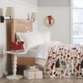 thumbnail image 3 of Great Bay Home Velvet Plush Fleece Holiday Printed Warm and Cozy Bed Blanket (Full / Queen), 3 of 6