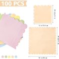 thumbnail image 2 of 100 servilletas de cóctel festoneadas con arco iris, 3 capas, 5 x 5 pulgadas, servilletas de papel desechables para boda, cumpleaños, fiesta, boda, aniversario, baby shower, 2 of 4