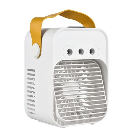 

Portable Air Cooling Fan Desktop Air Cooler with Colorful 3 Wind Speeds Adjustable Wind Direction for Home Bedroom Office Outdoor Camping Use
