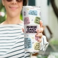 thumbnail image 3 of Nurse Daily Affirmations Tumbler Cup - Gifts for Future Nurse, Practitioner, Graduation, Appreciation Day - Stainless Steel Skinny Tumbler With Lid and Straw 20oz, 3 of 6