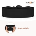 thumbnail image 6 of SUOSDEY Women's Elastic Wide Belt Suede Stretchy Wasit Belt for Dresses,Black, 6 of 6