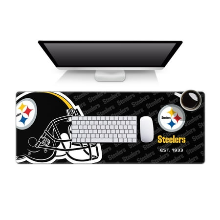 YouTheFan NFL Pittsburgh Steelers Logo Series Desk Pad SMU
