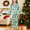 thumbnail image 2 of Gubotare Boys Christmas Pajamas Boys' Pajamas 2-Piece Pjs Sleepwear Kids Warm Cartoon Suits Label Button Down Top Fall Winter Outfits Size 11-12 (Green,11-12 Years), 2 of 9