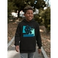 thumbnail image 2 of Aquarius Emoji Vibes - Trident Design Youth's Hoodie, 2 of 4