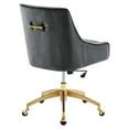 thumbnail image 4 of Modway Discern Performance Velvet Office Chair in Gray, 4 of 7