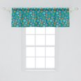 thumbnail image 2 of Ambesonne Christmas Window Valance, Ornate Colorful Elements, 54" X 18", Teal Multicolor, 2 of 3