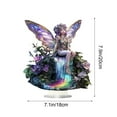 thumbnail image 2 of Fairy Desktop Standee, 2D Flat Acrylic Art Butterfly Elf Tabletop Ornament Decoration, Home Study Room Bookshel Office Creative Decor Supplies, 2 of 6