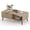 Wood Color, variant on TROPOW 41.34 Inches 2-Tier Modern Coffee Table, Wooden Rectangle Coffee Table, with Storage and Sliding Wave Pattern Door, Farmhouse Center Table, for Living Room, Office, Bedroom & Outdoor