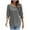 Gray, variant on Posijego 3/4 Length Sleeve Women's Tops Smocked Cuffs Dressy Casual Blouses Womens Summer Shirts