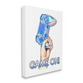 thumbnail image 3 of Stupell Industries Game On Text Holding Gaming Controller Illustration Graphic Art Gallery-Wrapped Canvas Print Wall Art, 16x20, by Ziwei Li, 3 of 7