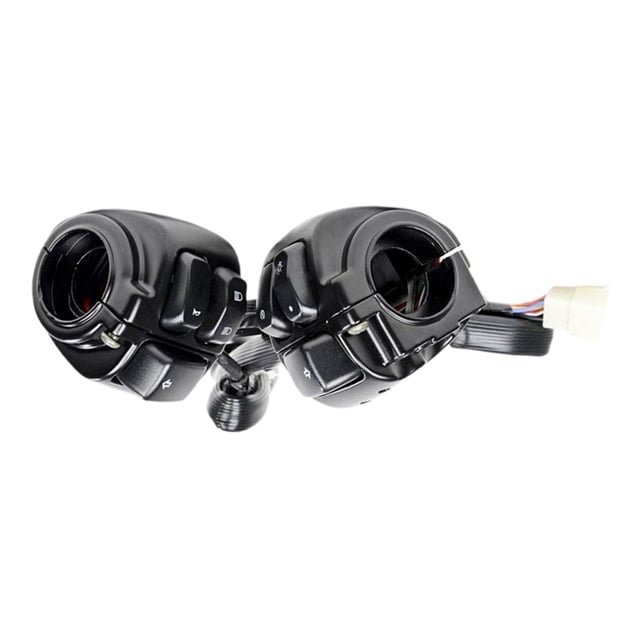 Interruptor de Control Zulema 25mm 2 uds con arnés de cableado para motocicleta