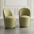 thumbnail image 4 of Jofran Landon Mid-Century Modern Upholstered Swivel Dining Chair (Set of 2), 4 of 6
