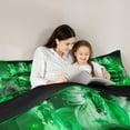 thumbnail image 5 of Feelyou Racing Car Green Bedding Comforter Set for Teens, Speed Sports Game Twin Comforter Sets, Rustic Horse Animal Reversible Bedding Set, Ultra Soft Bedroom Decor, 2pcs, 5 of 8