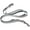 White, variant on 6-Way Multifunctional Leather Dog Leash, Adjustable Schutzhund Lead 49"-94" Long, 5/8" Wide (15 mm)