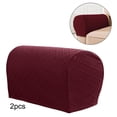 thumbnail image 4 of 2 Juegos de Fundas de Reposabrazos Baoblaze para Sofá Silla Elásticas Vino, 4 of 8