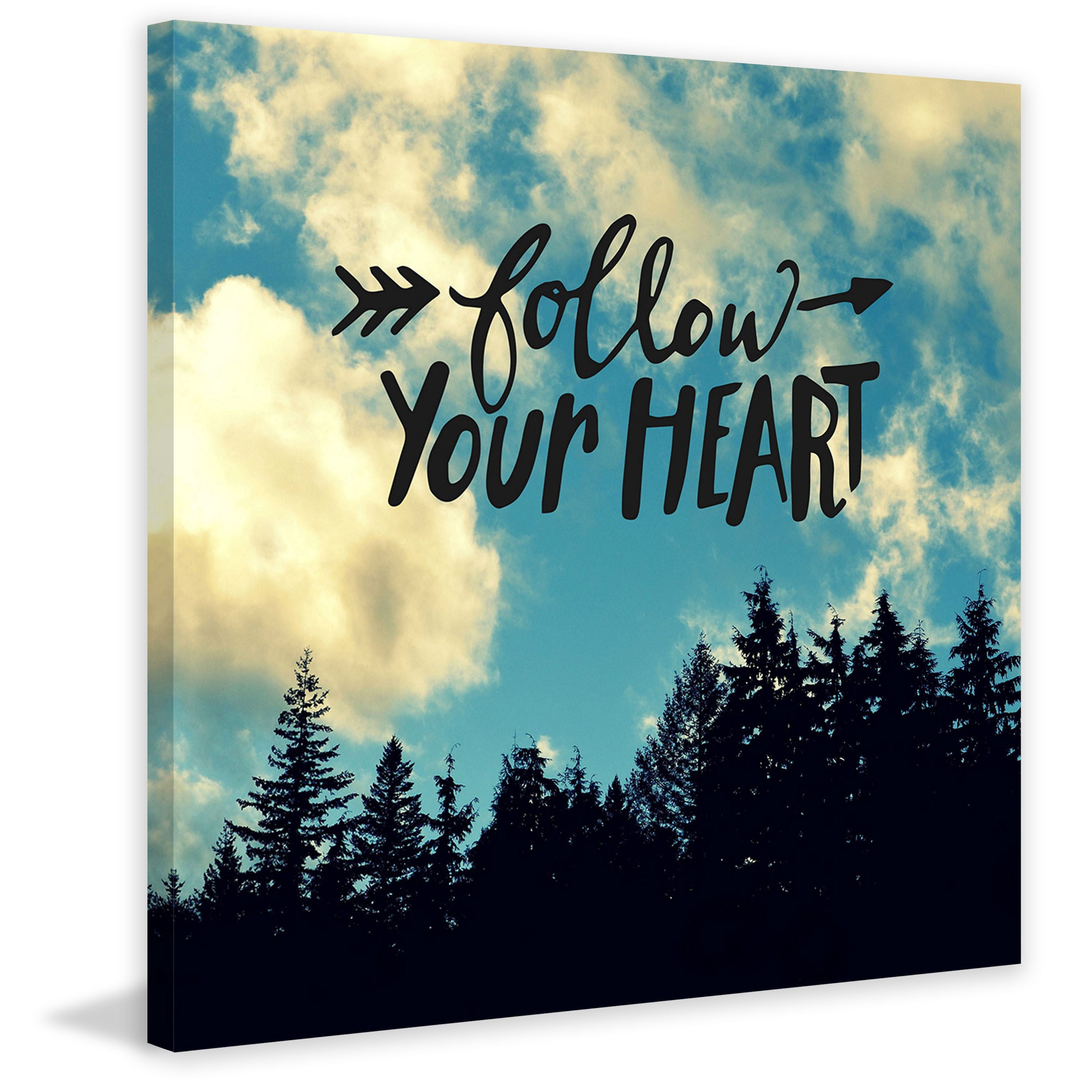 Marmont Hill "Follow Your Heart" by Robert Dickinson Painting Print on Canvas