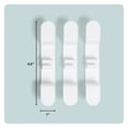 thumbnail image 4 of U Brands 3ct Peel-and-Stick Cable Wrap Hooks, White, 4 of 10