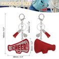 thumbnail image 2 of Uxcell Rhinestone Keychain Cheer Keychain Bling Keychain Accessories for Women Car Key Fob Purse Charm Red, 2 of 7