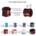 thumbnail image 2 of BodyJ4You 18PC Stone Ear Plugs 18mm Double Flare Saddle Stretching Gauges Expander, 2 of 6