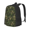 thumbnail image 1 of Disketp Green Camouflage Skull Mochila Minimalista de Gran Capacidad, Mochila de Viaje para Escuela, Trabajo o Uso Diario, 1 of 5